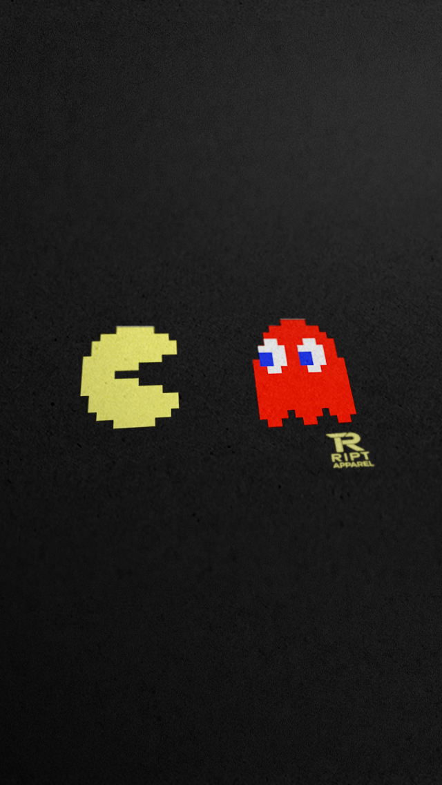 Ript T Shirts Pac Man Poster Wallpaper iPhone And iPad Retina
