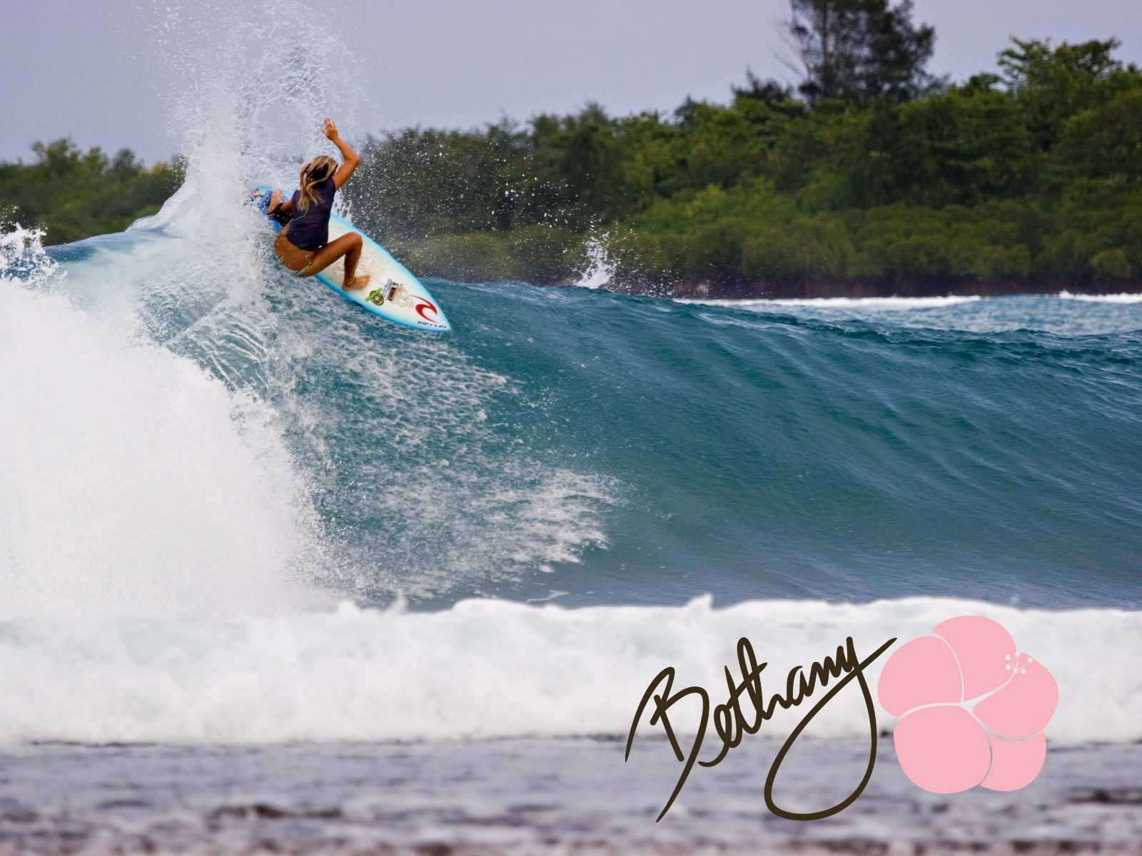 Bethany Hamilton Surfing Wallpaper
