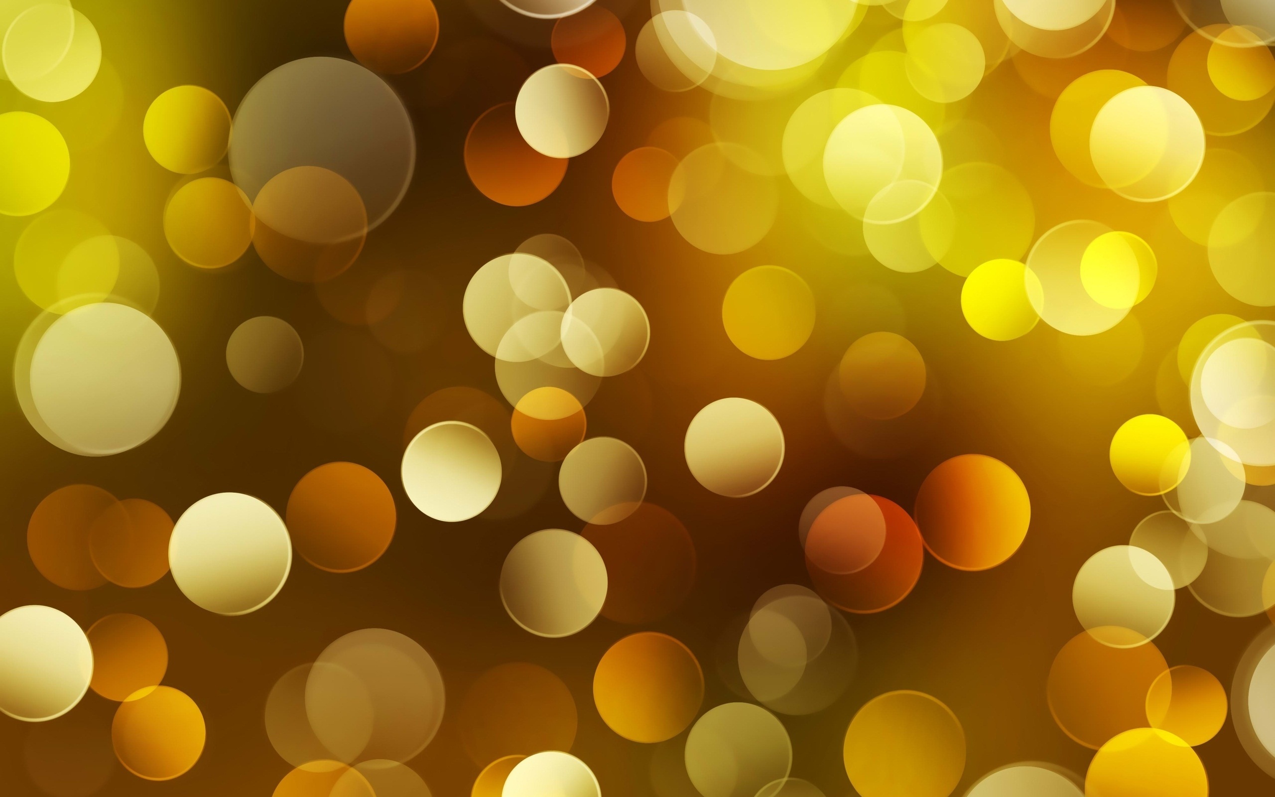Bokeh Lights Abstract Yellow Bubble Photo Background Wallpaper