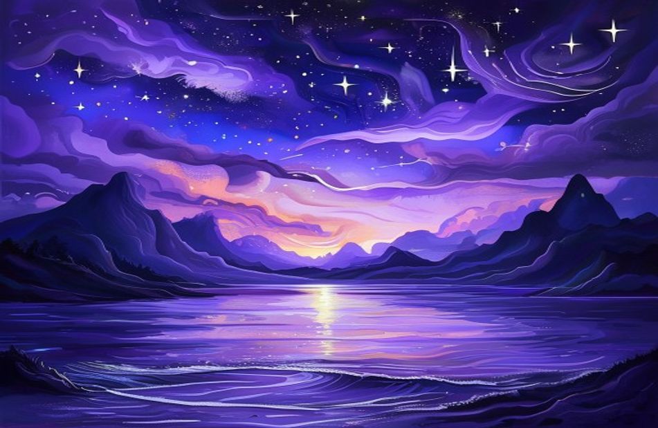 Cool Purple Aesthetic Wallpaper