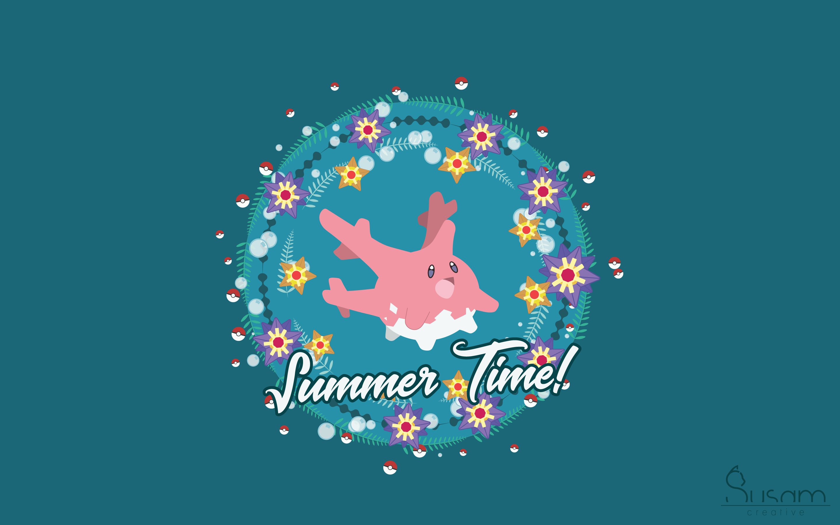 July Wallpaper A Pokemon Summer Susam Creative