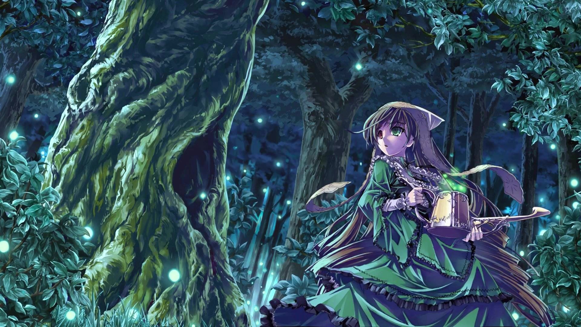 Anime Girl In Forest Live Wallpaper Desktophut