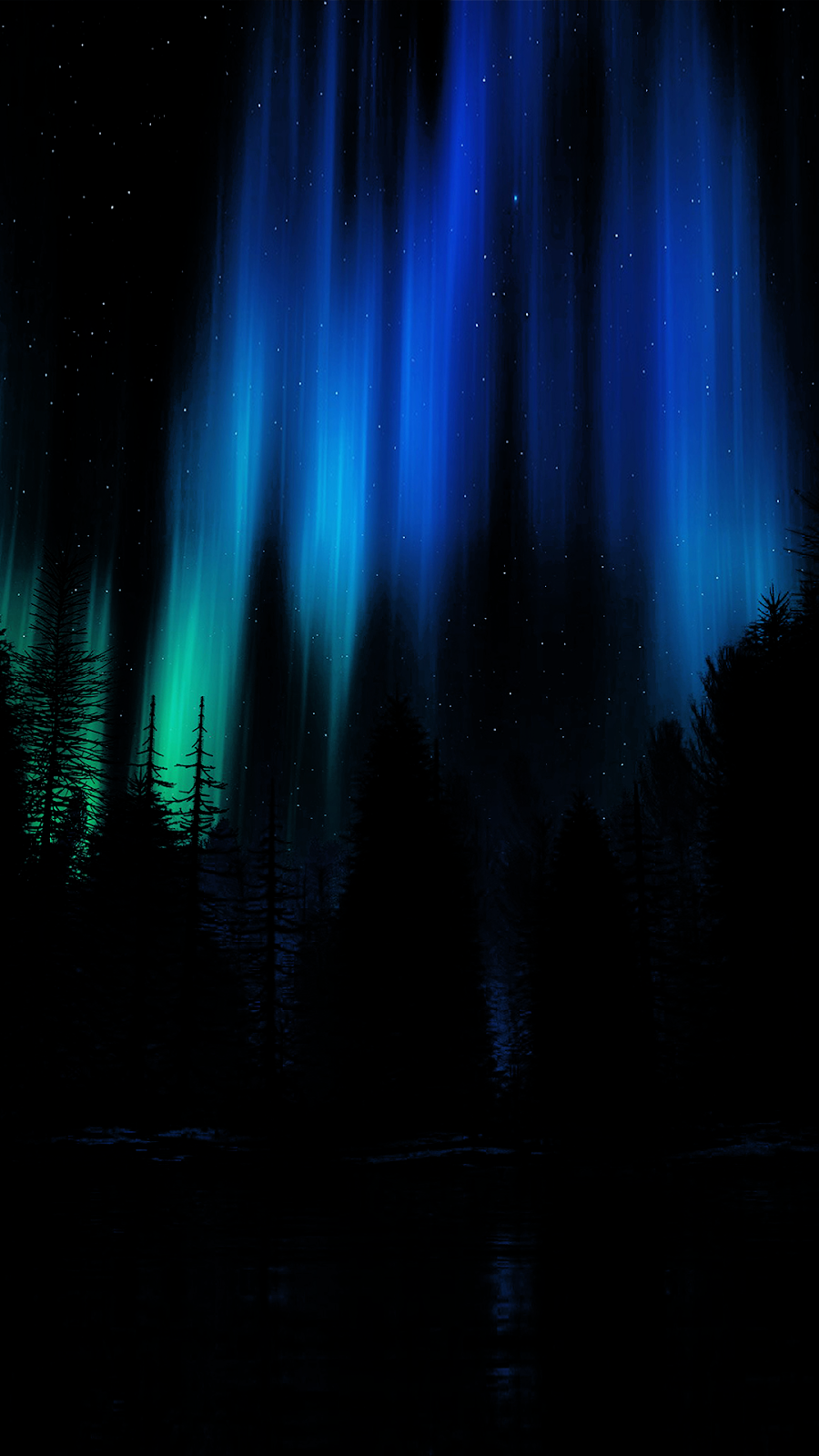 Aurora Borealis Wallpaper iPhone Android Background Deadpool