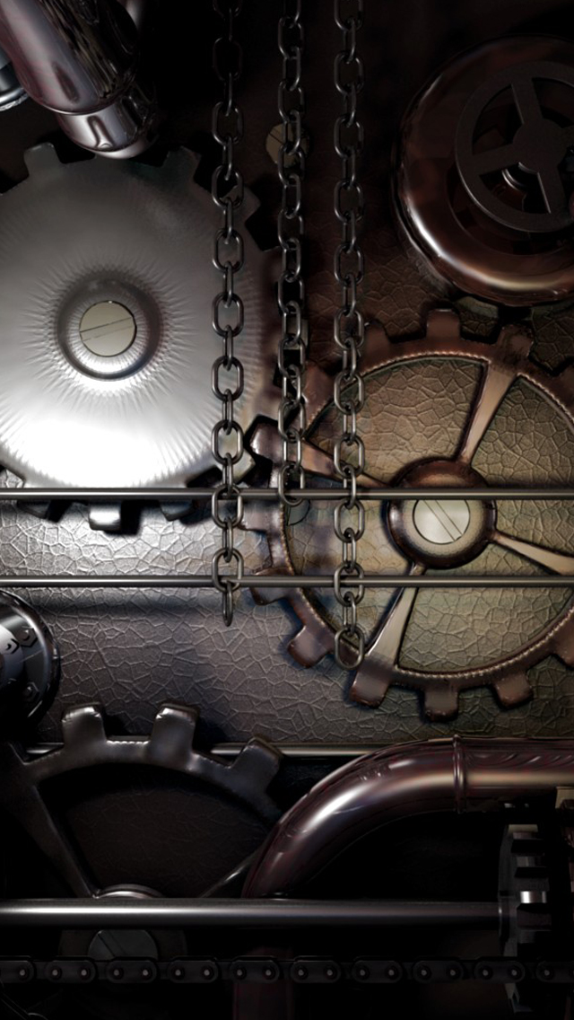 Machine Steampunk iPhone 5s Wallpaper