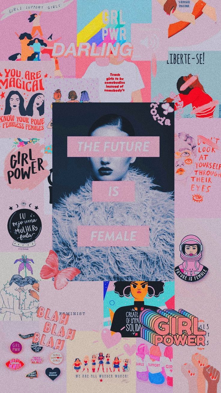 Home Femestella Power Wallpaper Feminist Art