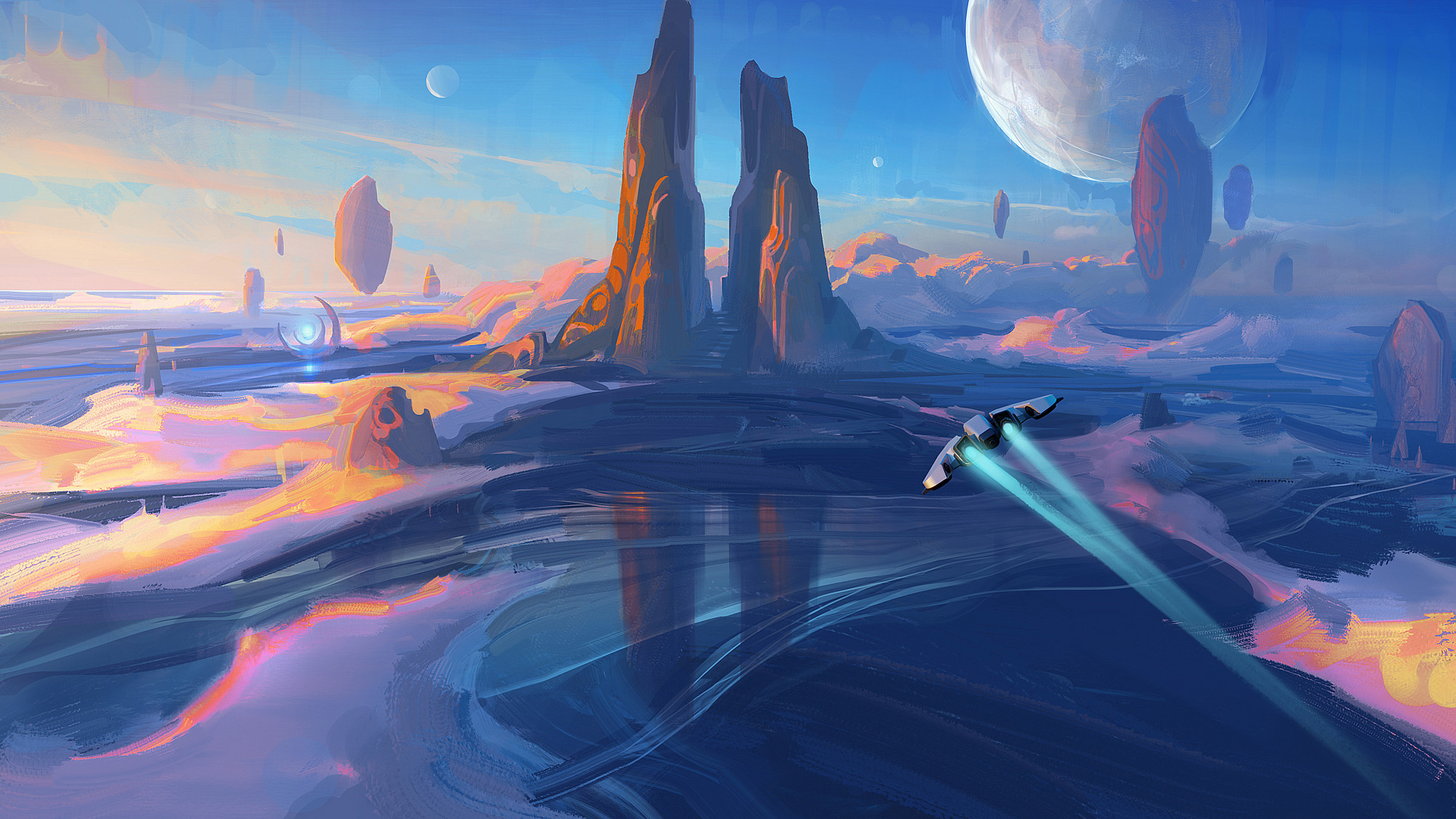 Galactic Dawn Wallpaper
