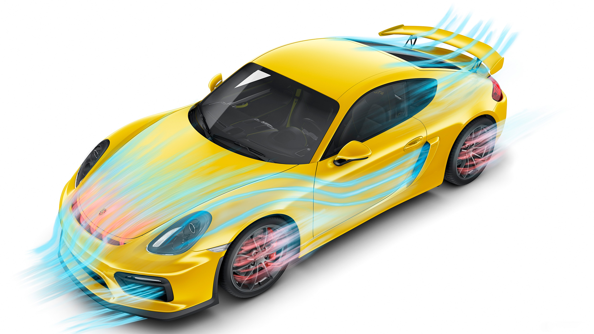 Wallpaper Porsche Cayman Gt4 Yellow Aerodynamic Test Car Pictures