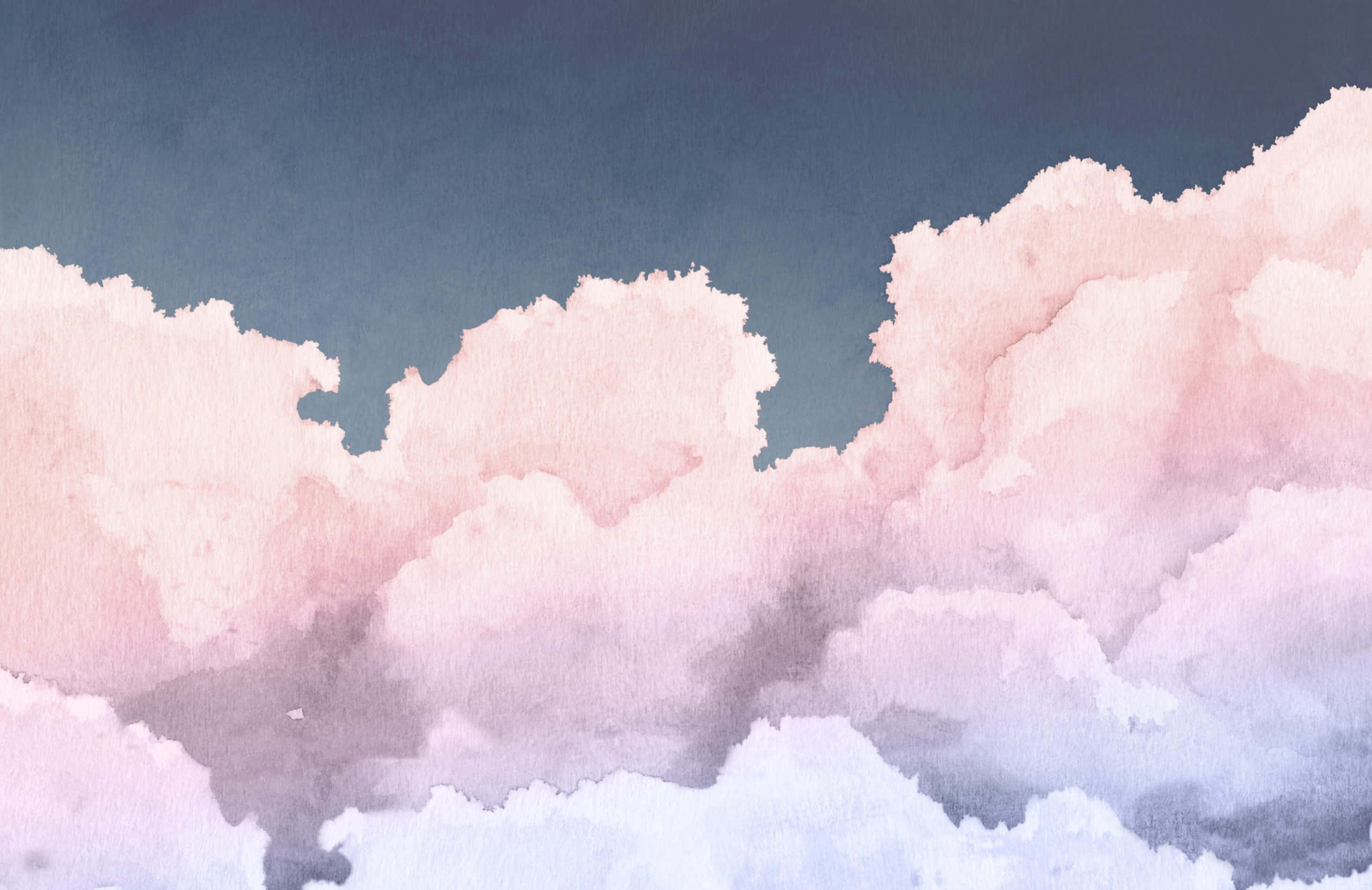 Pink And Blue Clouds Wallpaper