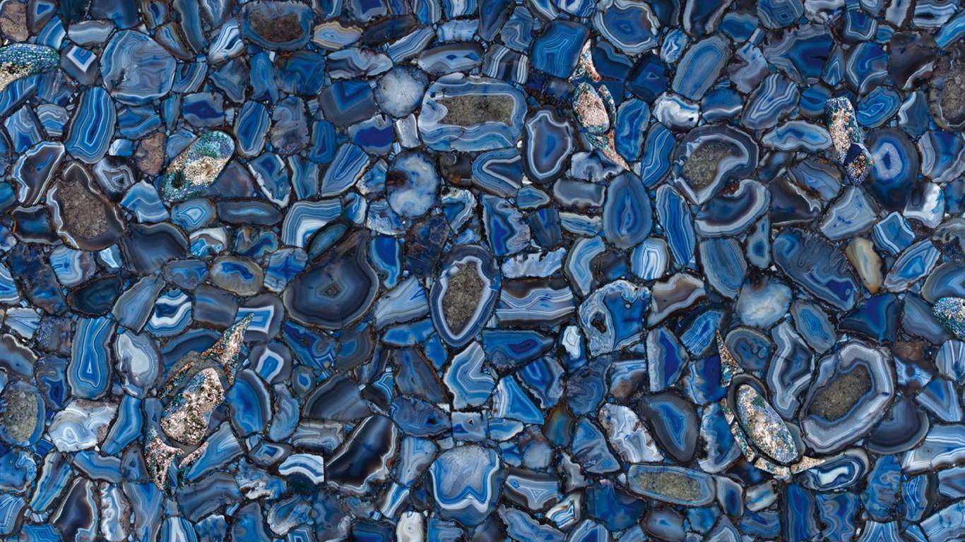 Blue Agate Wallpaper Stone