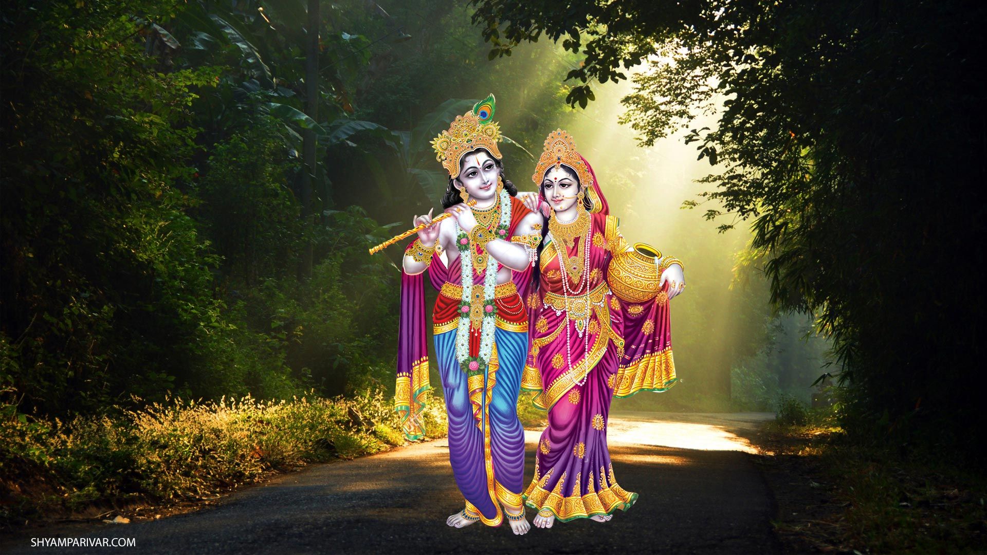 Love Romantic Radha Krishna Wallpaper HD