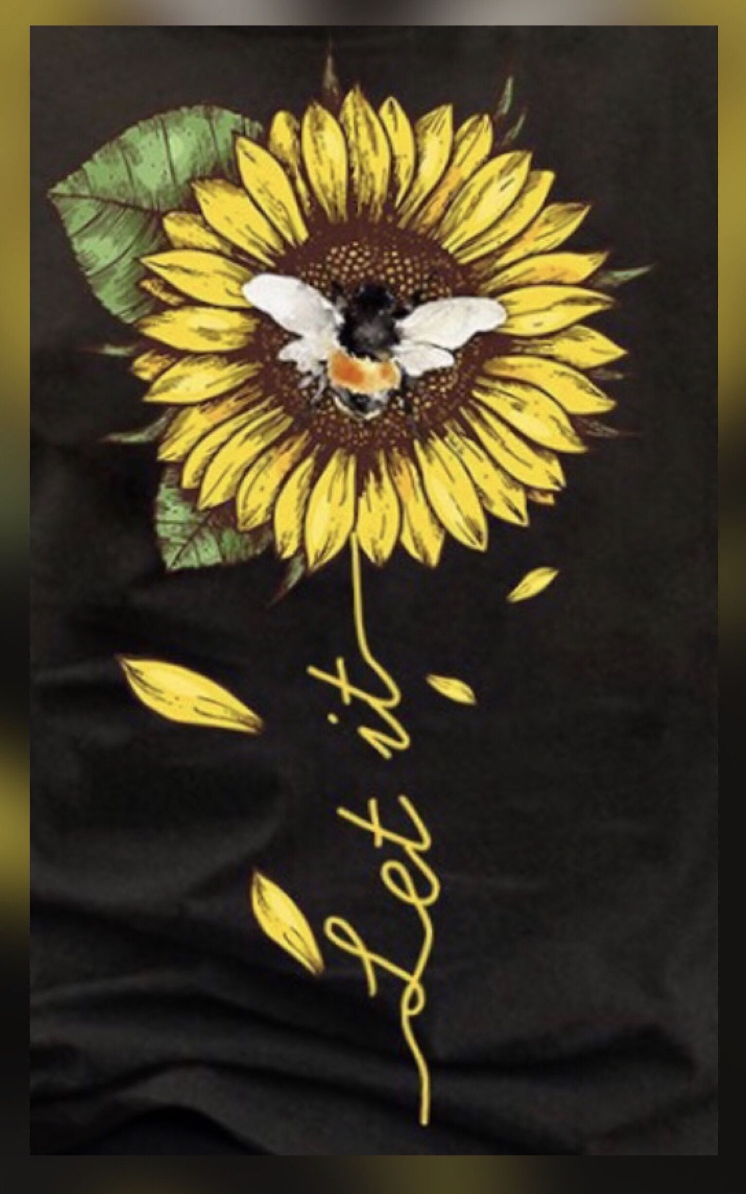Choose Happiness Bee art Sunflower art Sunflower wallpaper 1533x2453