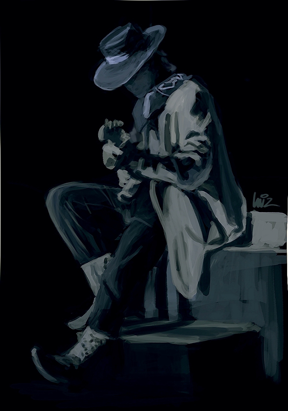 Stevie Ray Vaughan Tribute by Aoyiz on