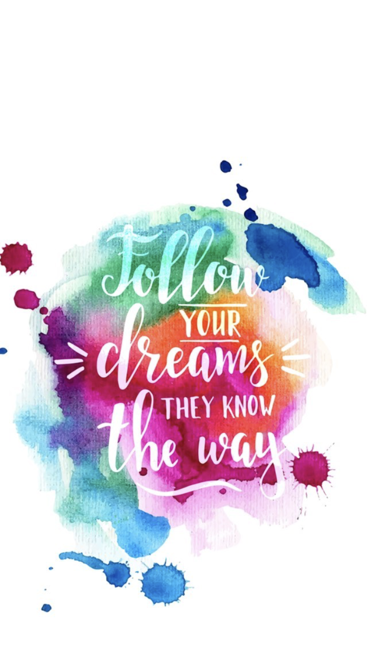 Follow Your Dreams Wallpaper Top