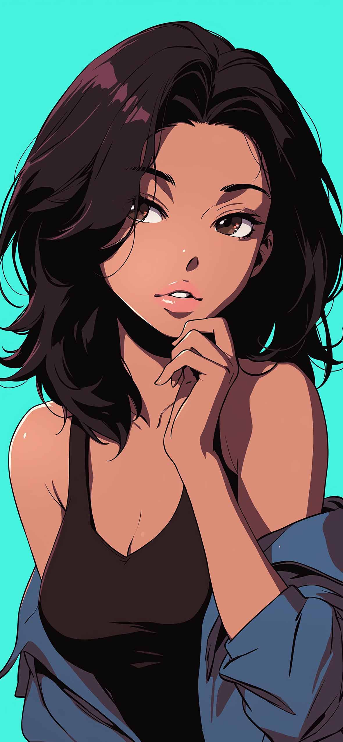 Baddie Girl Casual Cool Style Wallpaper