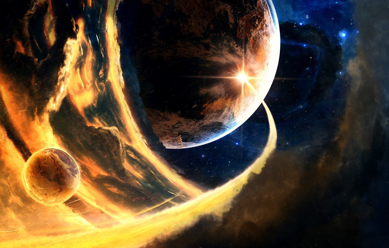 Wallpaper Planet Comet Asteroid Space Meteorite Image For