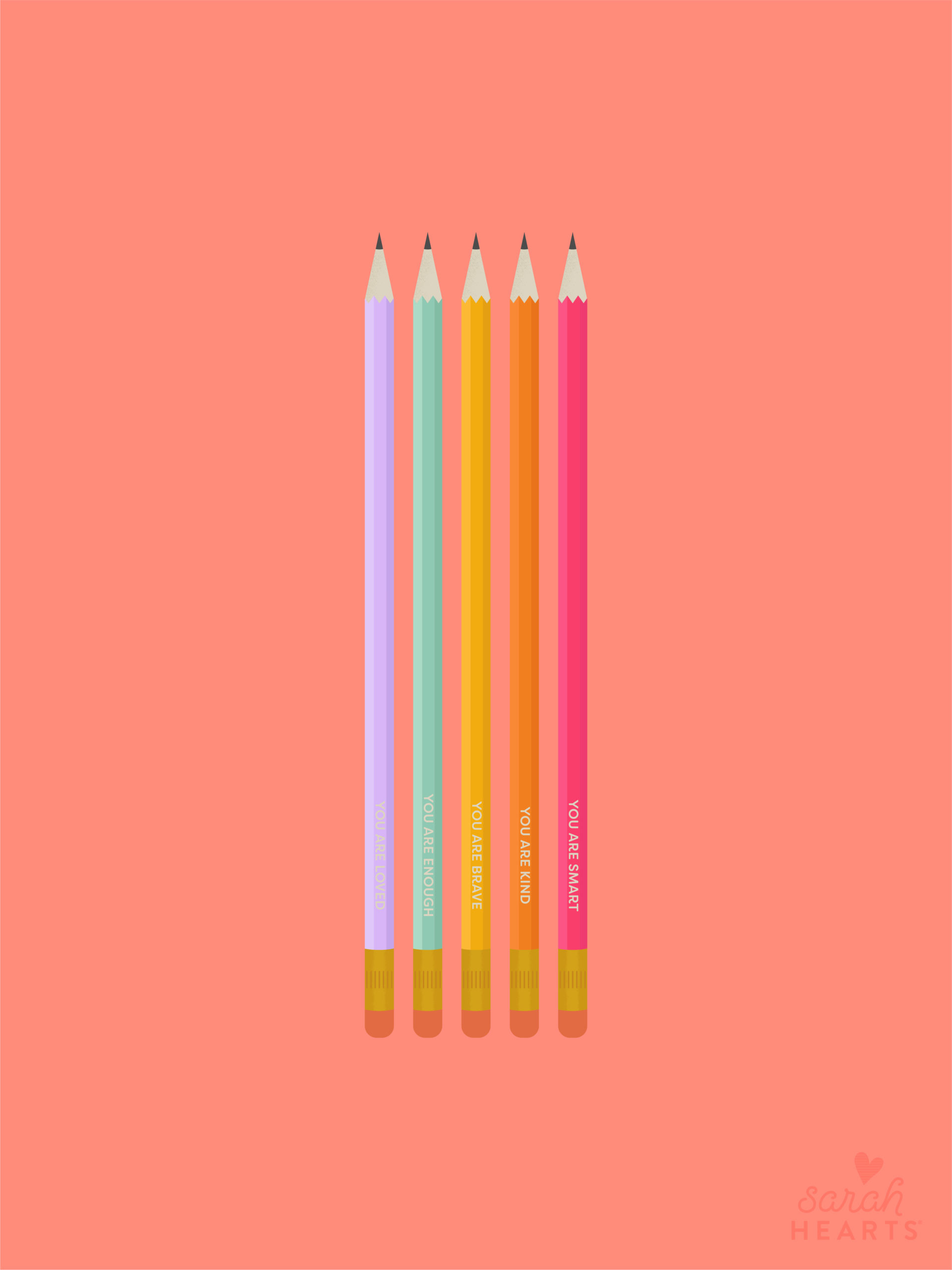 September 2021 Colorful Pencil Calendar Wallpaper   Sarah Hearts