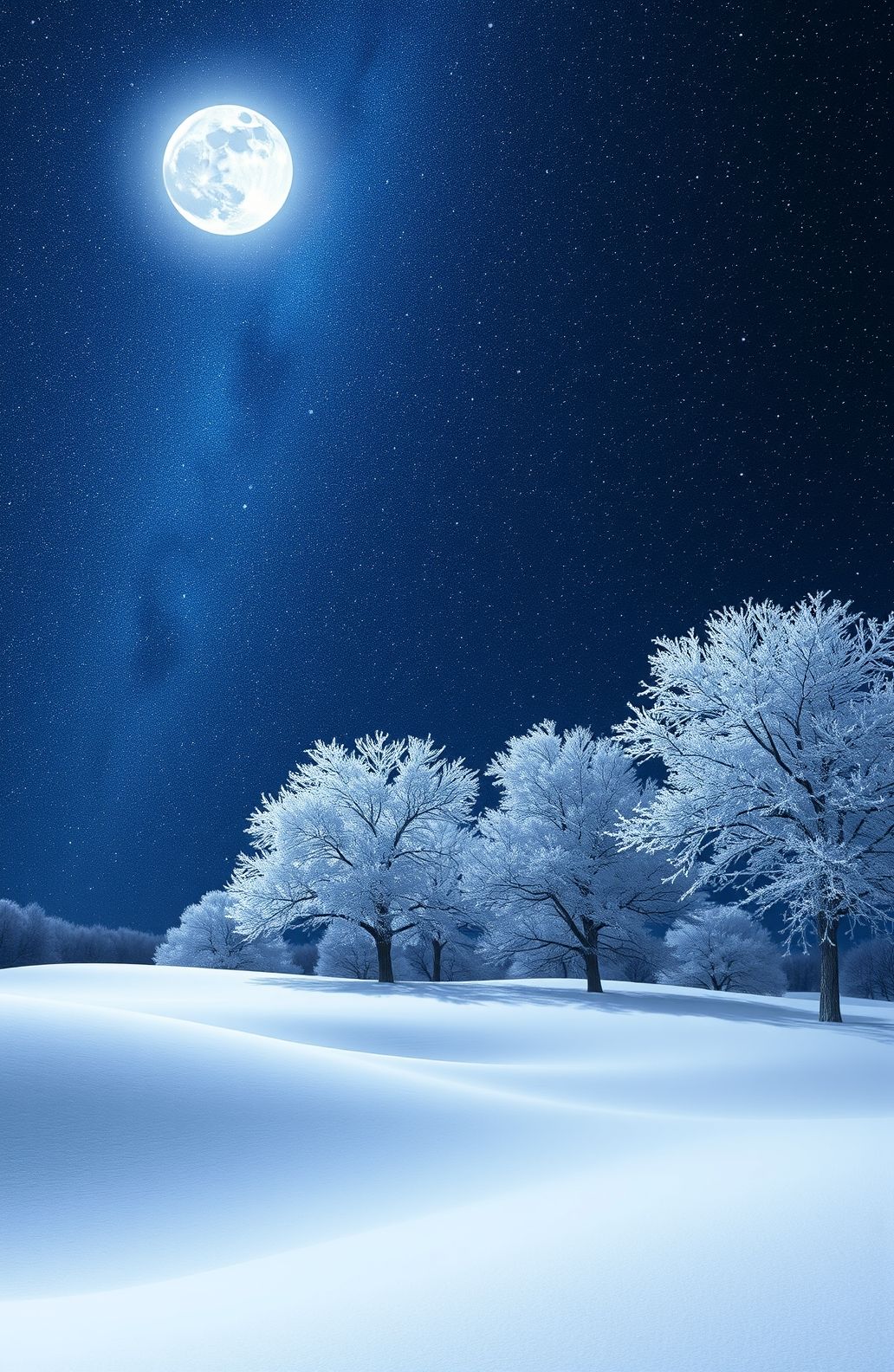 Winter Night Sky Wallpaper