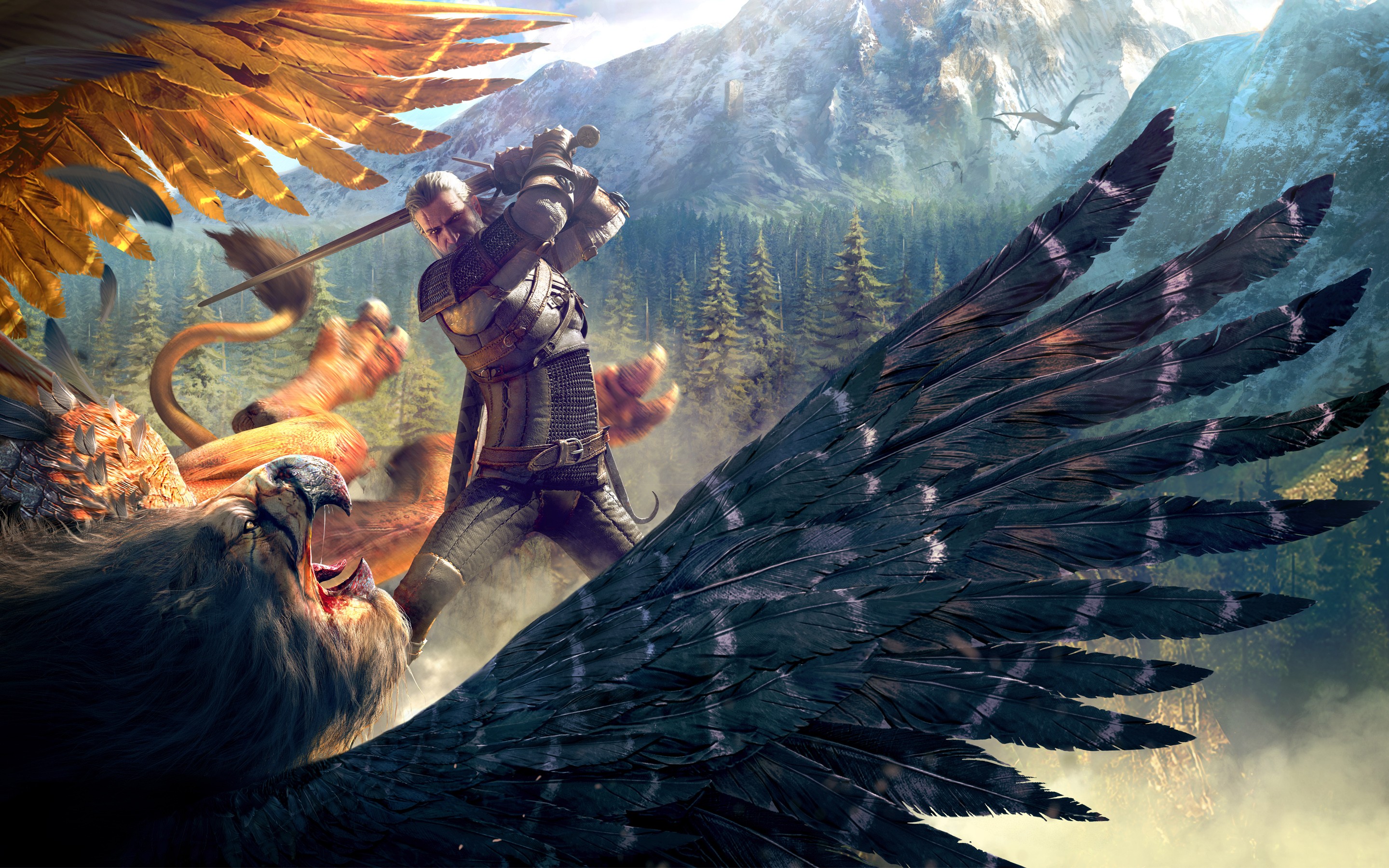 The Witcher Wild Hunt Game Resolution HD 4k Wallpaper Image