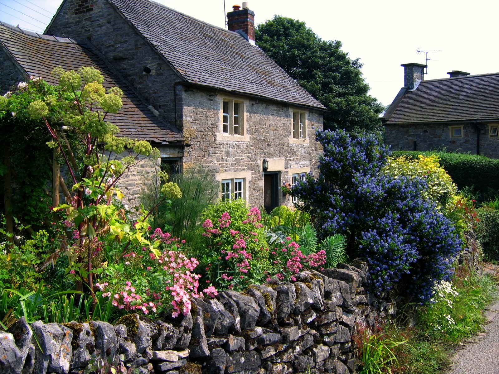Cottage Garden In Tissington Derbyshire No Desktop