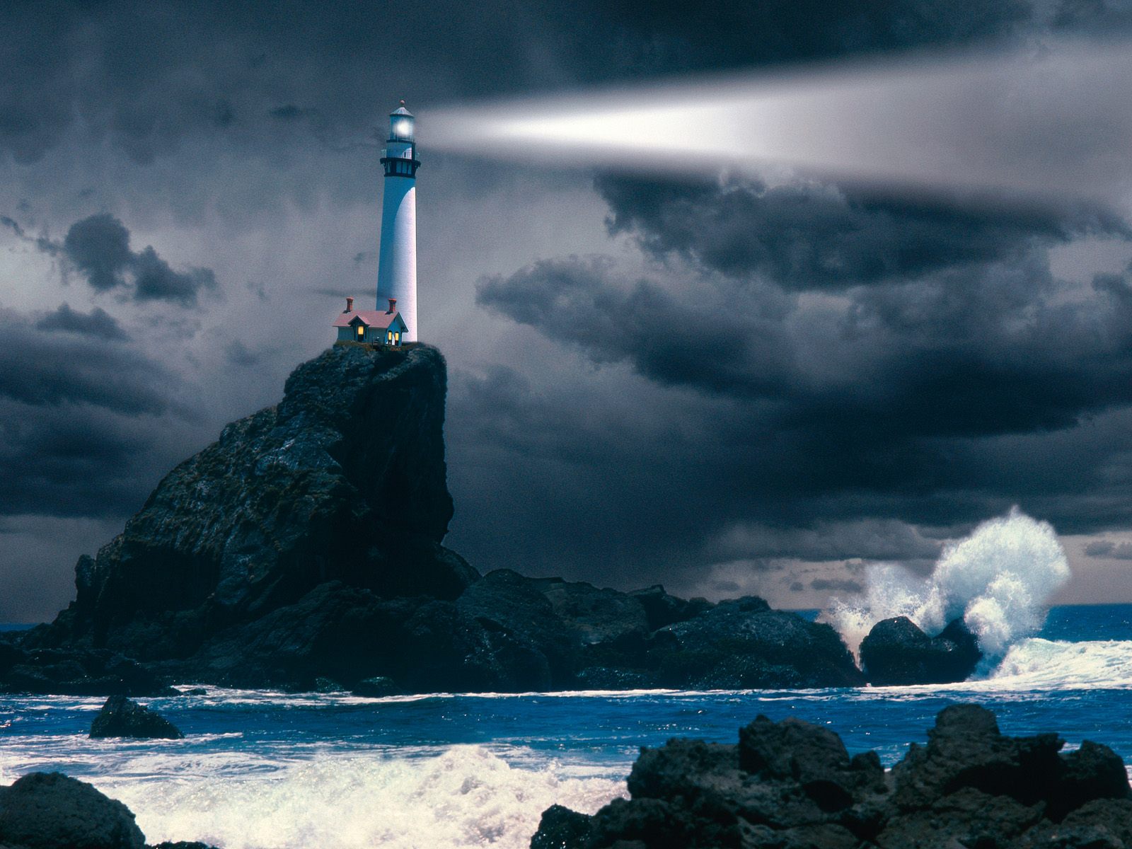 Lighthouse Wallpaper Storm Desktop Background