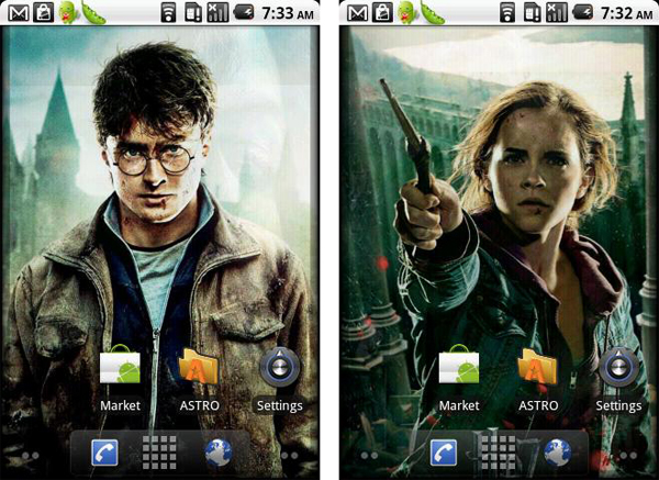 Harry Potter Livewallpaper personaliza tu mvil Android con las