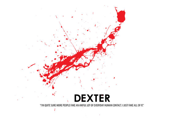 Dexter Blood Splatter Wallpaper Spatter Poster By