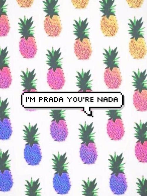 Most Popular Tags For This Image Include Prada Nada Pineapple And