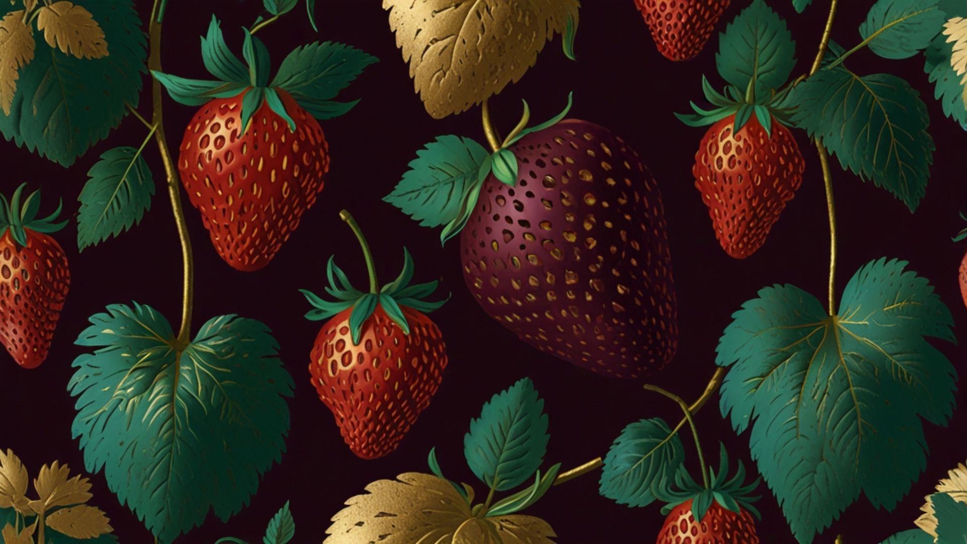 Demure Strawberry Desktop Wallpaper Of Your Choice
