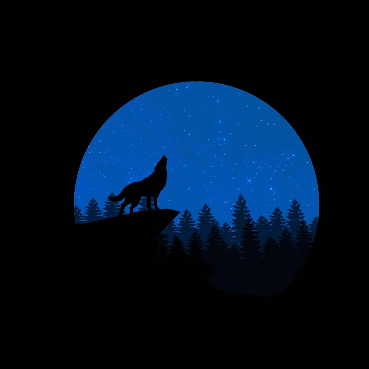 Blue Wolf Wallpaper
