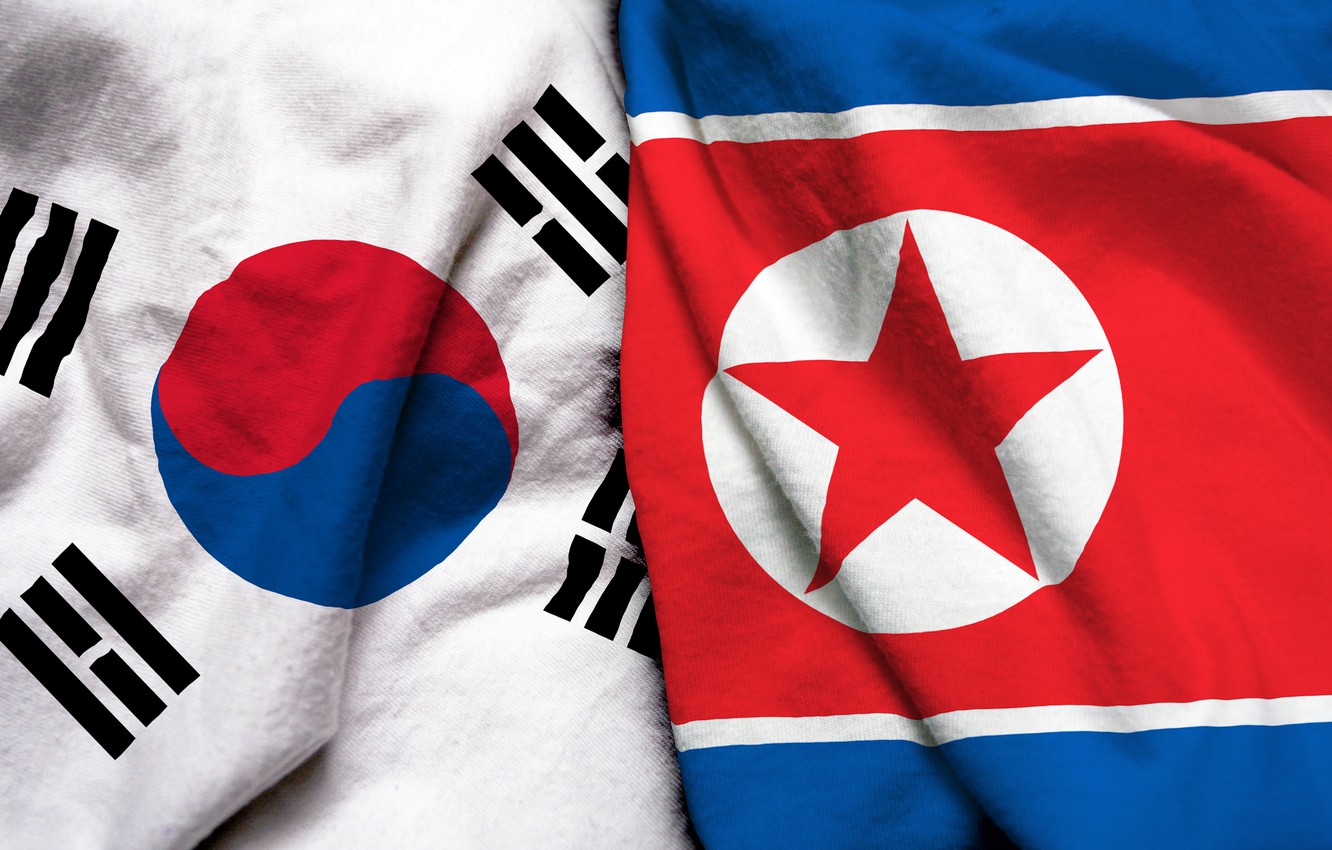 Wallpaper South Korea flag North Korea images for desktop