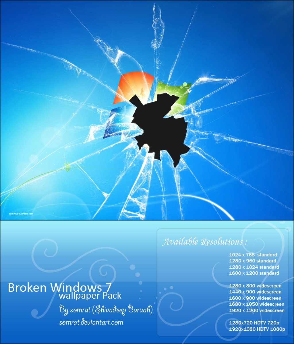 HD Wallpaper Windows Broken Screen X Kb Jpeg