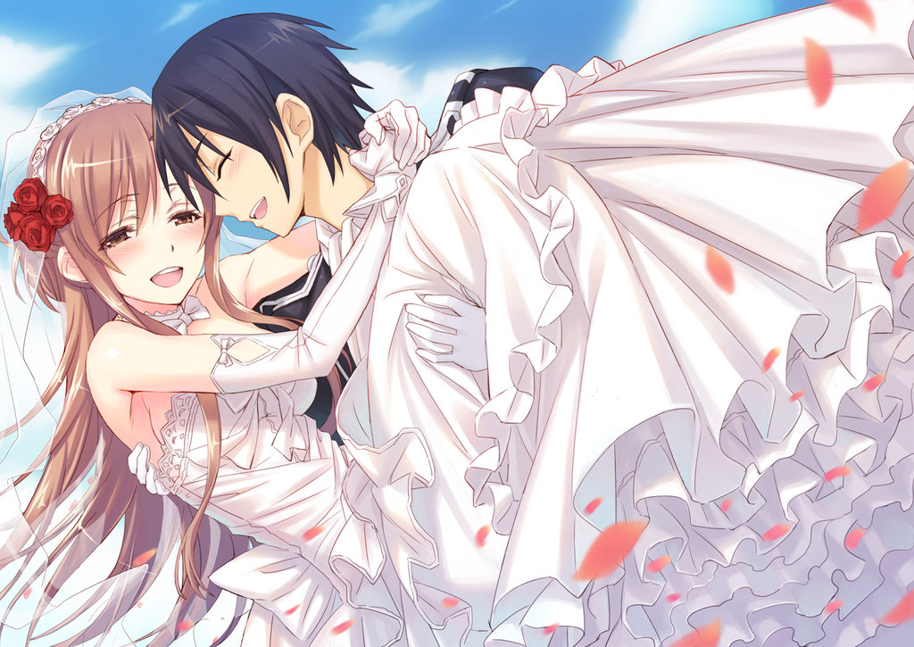 Kirito And Asuna Wedding HD Wallpaper Background Image
