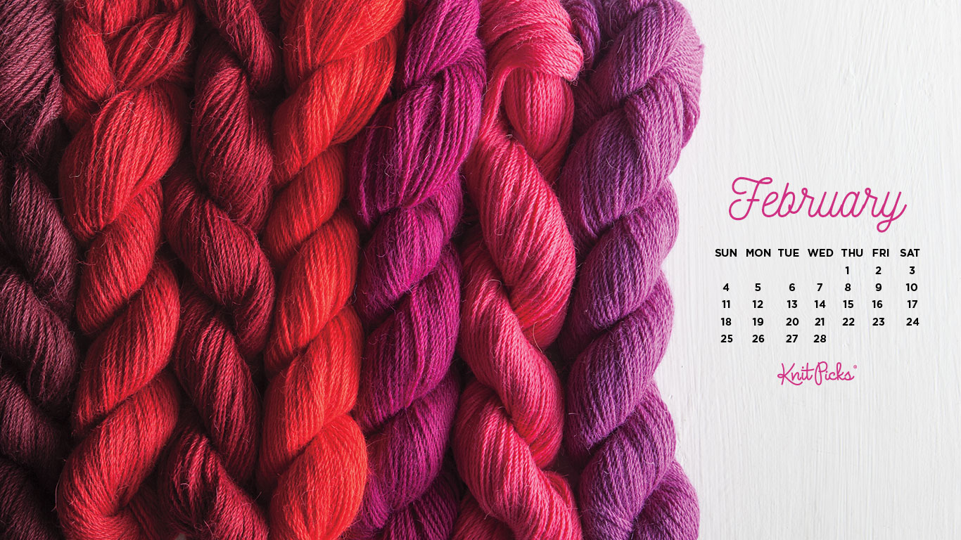 February Calendar From The Knit Picks Staff
