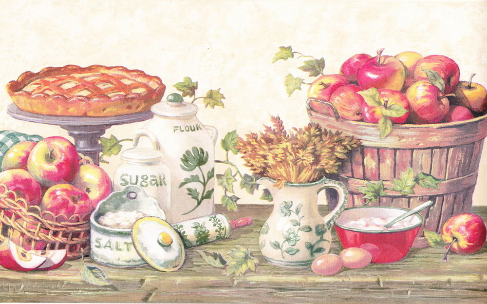Free Download Country Kitchen Grannys Apple Pie Berautiful Wallpaper Border Wall 1000x624 For Your Desktop Mobile Tablet Explore 44 Country Kitchen Wallpaper Borders Country Kitchen Wallpaper Country Style Wallpaper