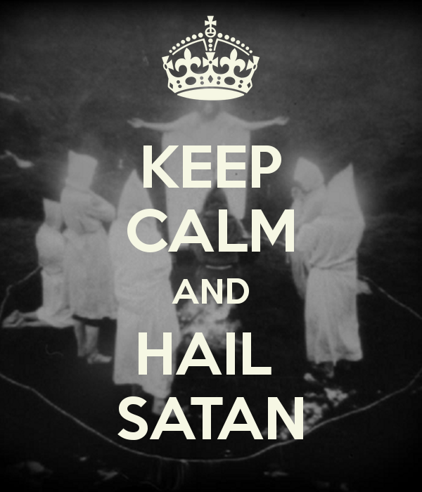 Keep Calm And Hail Satan Carry On Image Generator