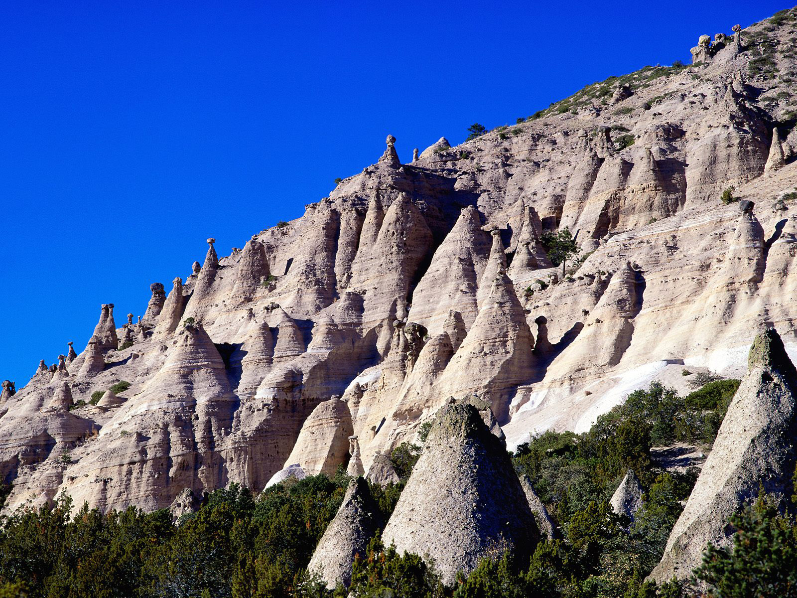 Santa Fe New Mexico Rock Kasha Katuwe Desktop Wallpaper Nature