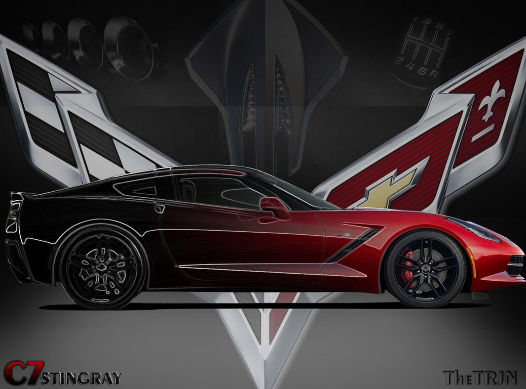 C7 Corvette Logo Wallpaper