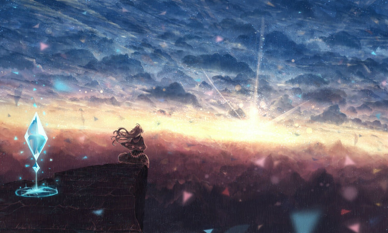 Bou Nin Clouds Original Scenic Sky Wallpaper Background