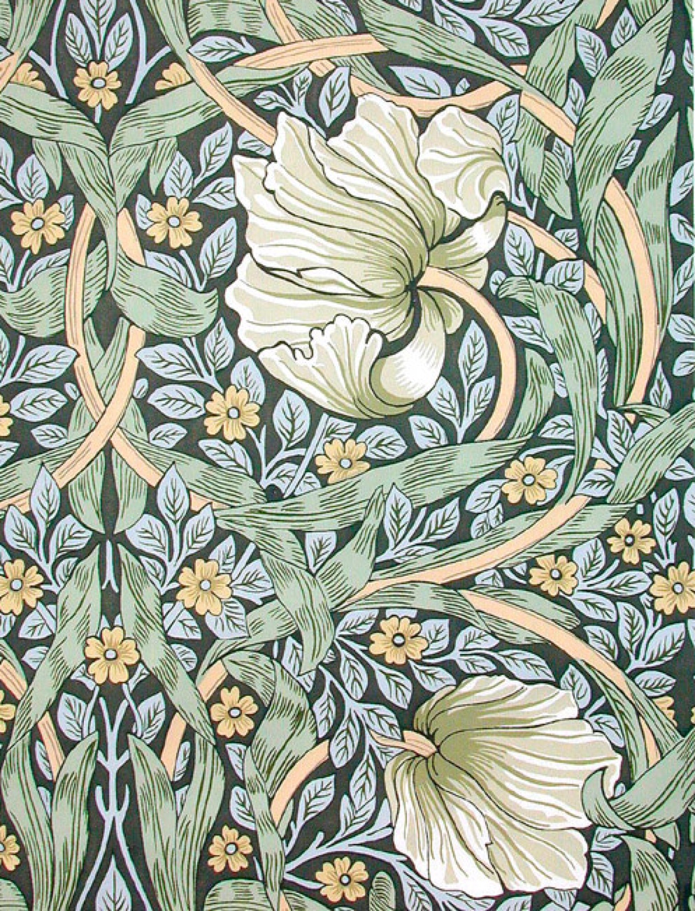 William Morris Preraphaelite Designer Wallpaper