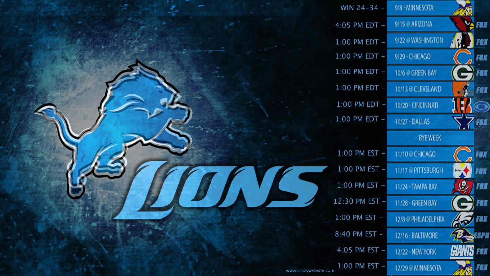 Nfc North Division Nfl Football Team The Chicago Bears Detroit Lions
