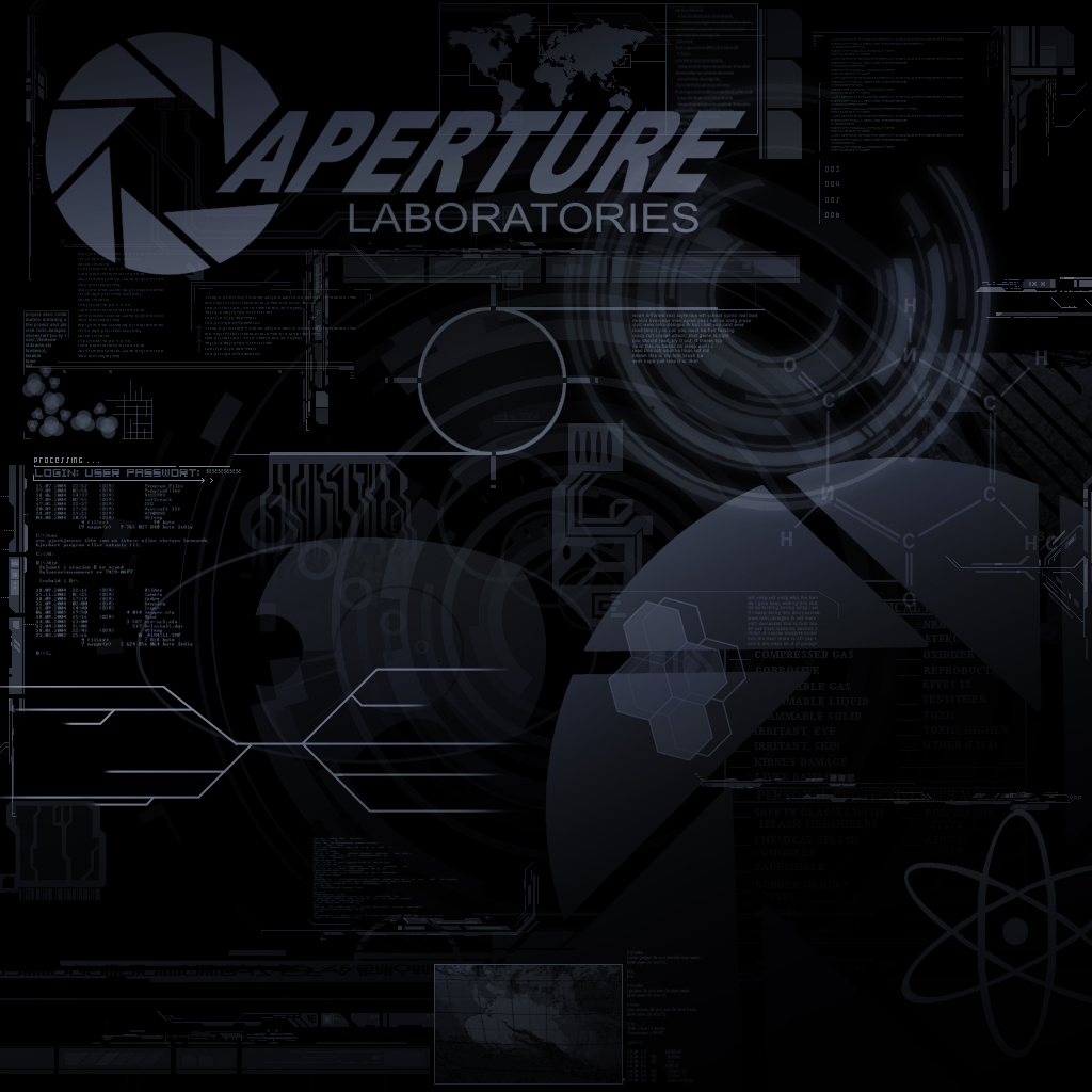 Aperture Science Background By Fireops