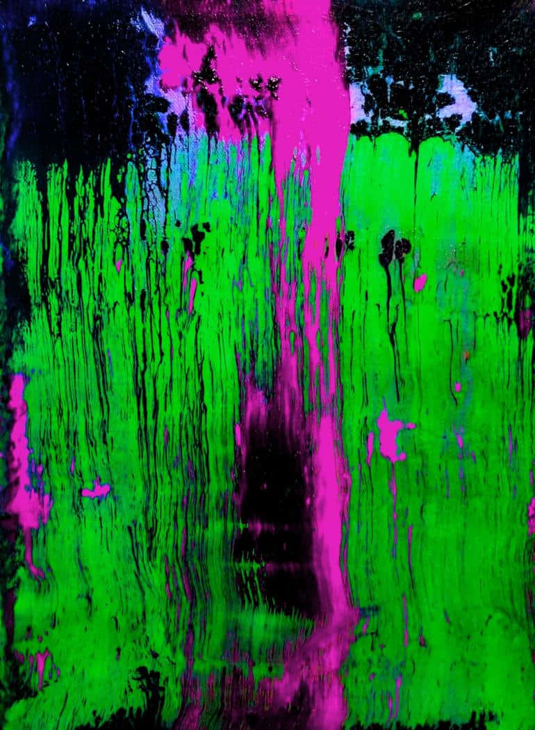 Neon Green And Purple Wallpaper