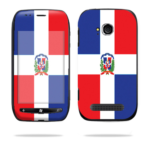 Decal Wrap Cover For Nokia Lumia 4g Sticker Dominican Flag