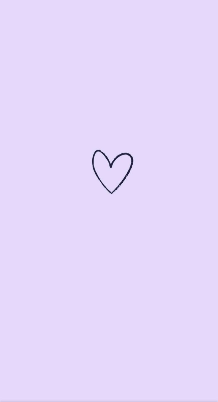 The Lavender Heart Light Purple Wallpaper