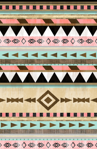 Southwestern Tribal Pattern Art Print By Alluvion Designs Society6