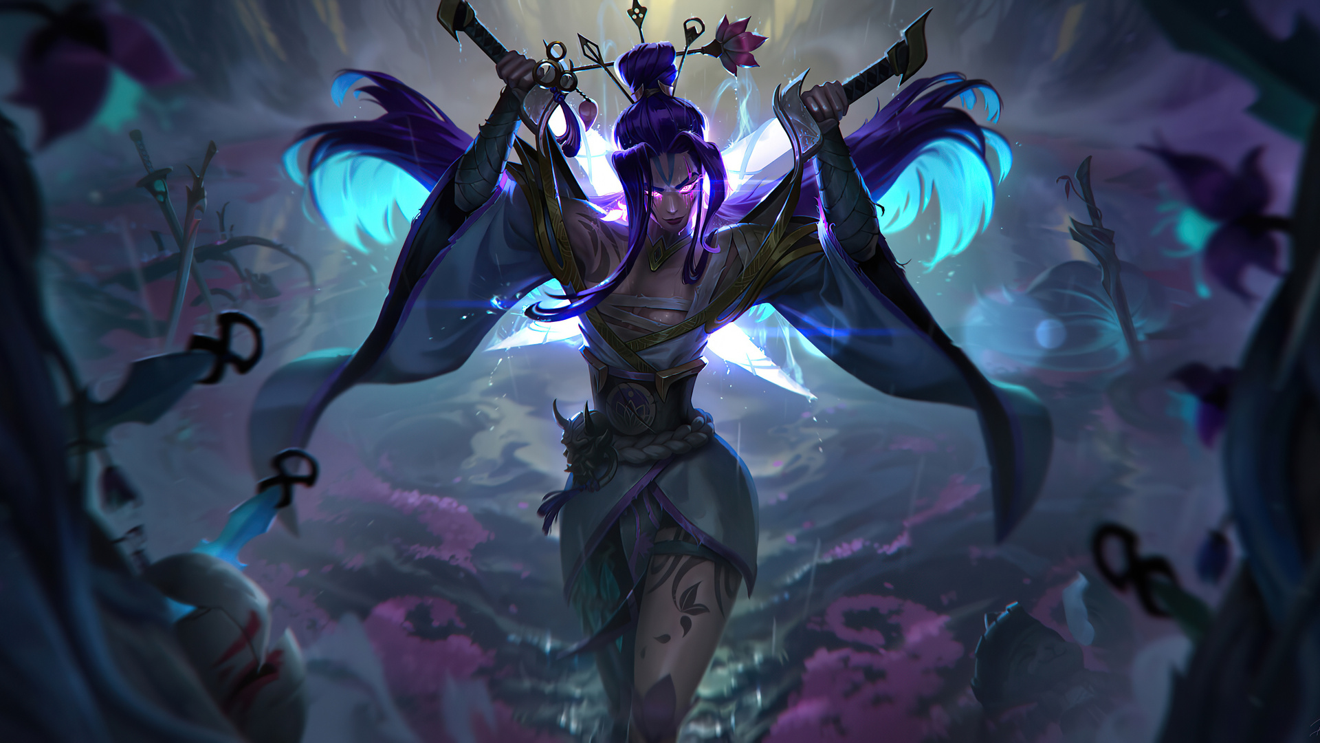Spirit Blossom Katarina League Of Legends Laptop Full HD Wallpaper