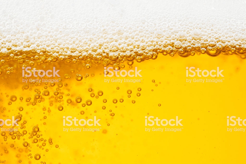 Beer Background With Bubble Froth Texture Foam Pouring Alcohol
