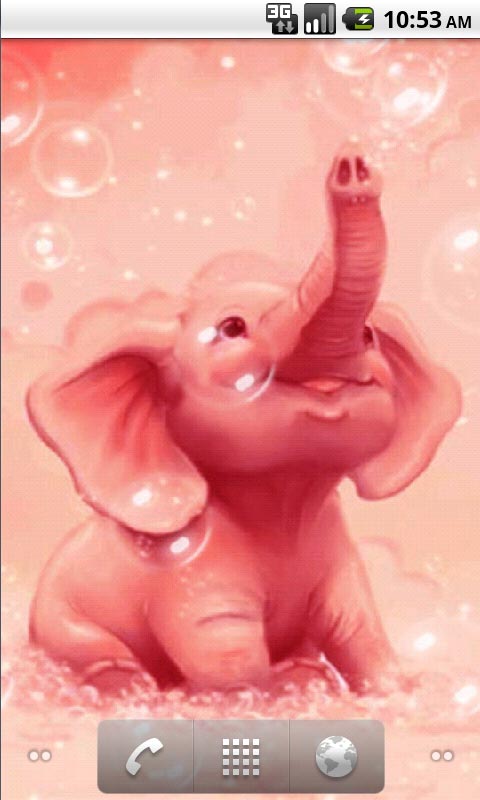 Pink Elephant Live Wallpaper For Your Android Phone