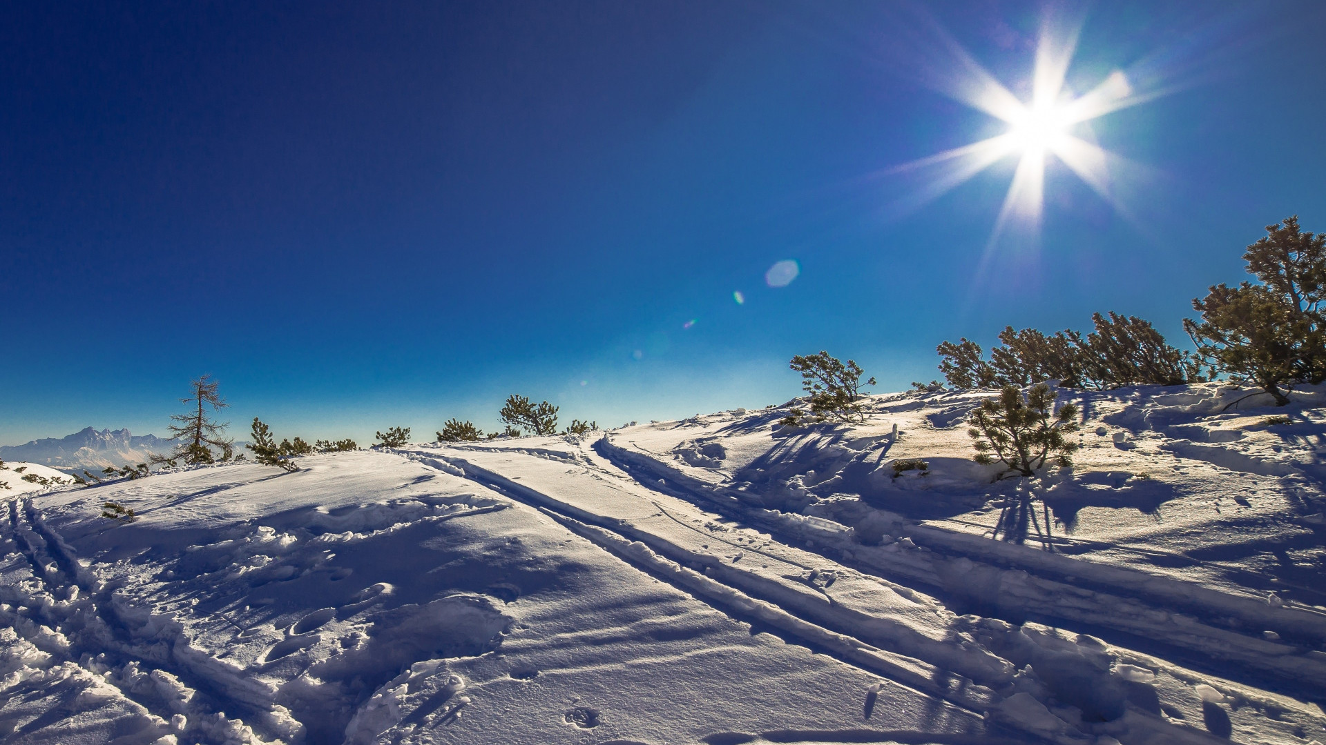 Download wallpaper Sunny day in this Winter landscape 1920x1080