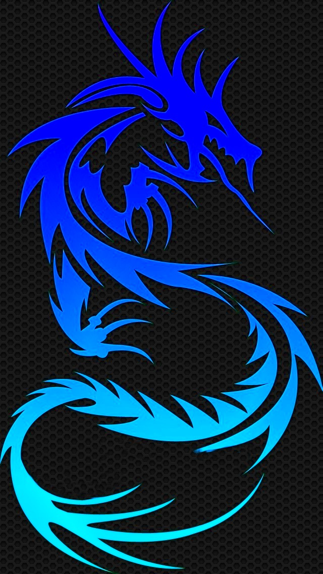 Blue Dragon iPhone 5 Wallpaper 640x1136